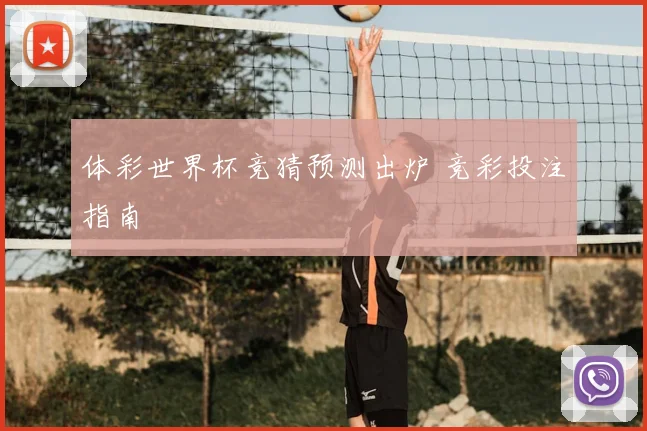 体彩世界杯竞猜预测出炉 竞彩投注指南